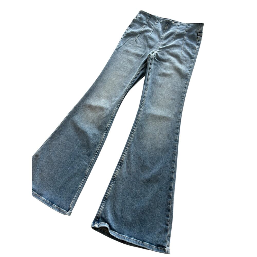 WE THE FREE FREE PEOPLE KIERA PULL ON FLARE NWOT SIZE 28 COTTON BLEND - Picture 3 of 9